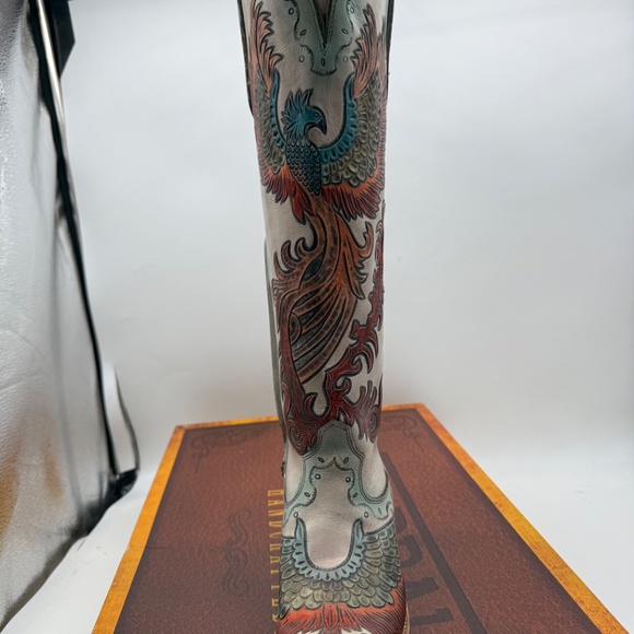 Corral hand painted and tooled high c own oy boots - Picture 6 of 7